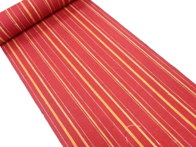 JAPANESE KIMONO / ANTIQUE BOLT FOR KIMONO / SILK / TSUMUGI